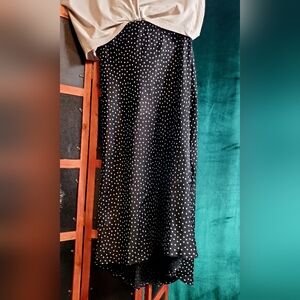 Abercrombie & Fitch Black and White Polka Dot Skirt